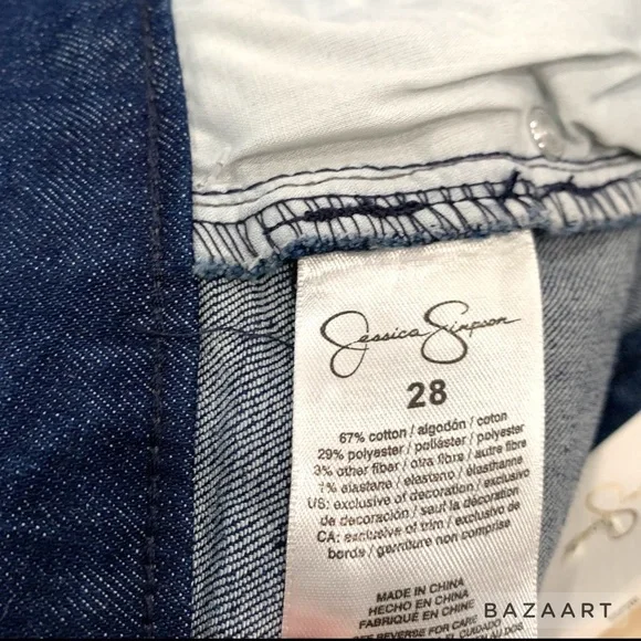 Jessica Simpson Kiss Me Ruffle Denim Mini Skirt size 28 - Picture 4 of 7